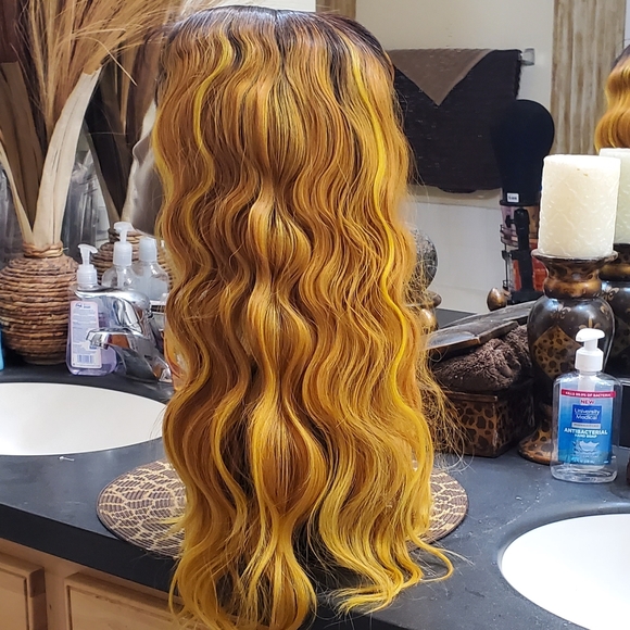 Banana Mango Pre Plucked Synthetic Lace Front - Picture 6 of 7